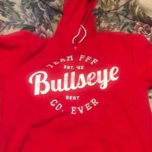 Red Target hoody pullover